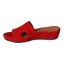 Left side view of Catiana Red Kidsuede