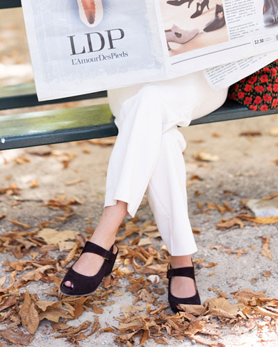 Soft supportive leather luxury comfort sandals and slides by L'Amour Des Pieds