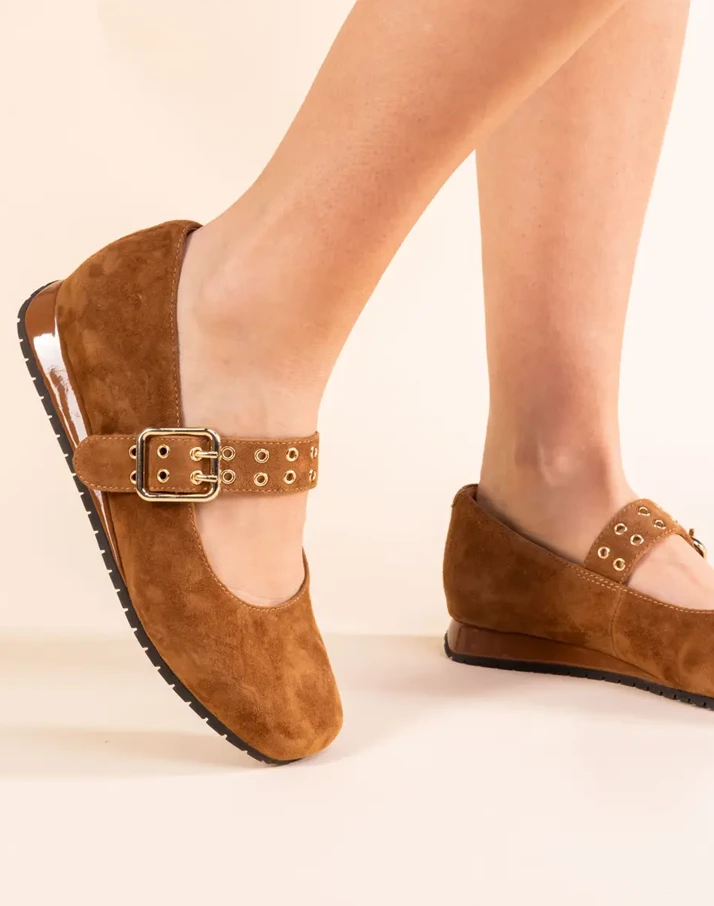 SHOP TANZY MARY JANE IN COFFEE