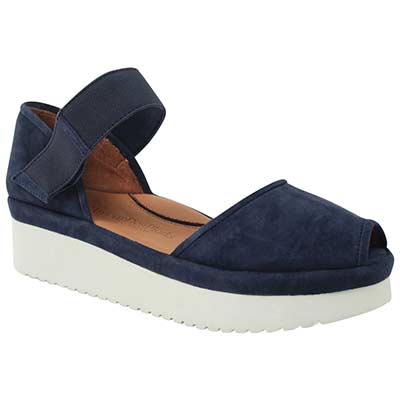 Front view of Amadour Navy Suede