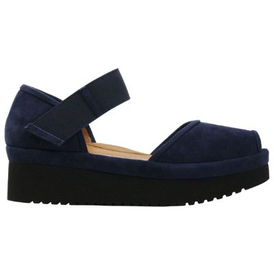 Right side view of Amadour Navy Suede