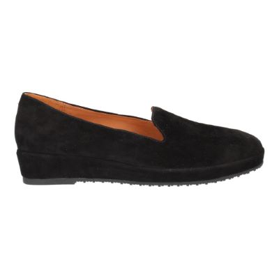 Right side view of Carlow Black Kidsuede