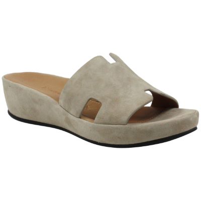 Front view of Catiana Taupe Kidsuede