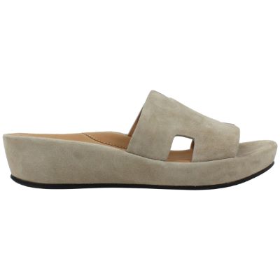 Right side view of Catiana Taupe Kidsuede