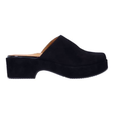 Right side view of Galana BLACK KIDSUEDE