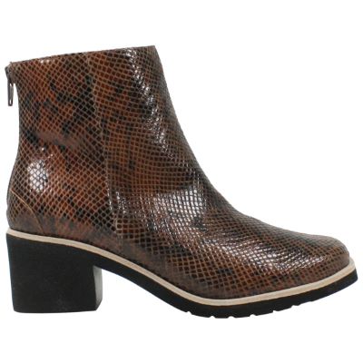 Right side view of Qetina Brown Black Snake Print