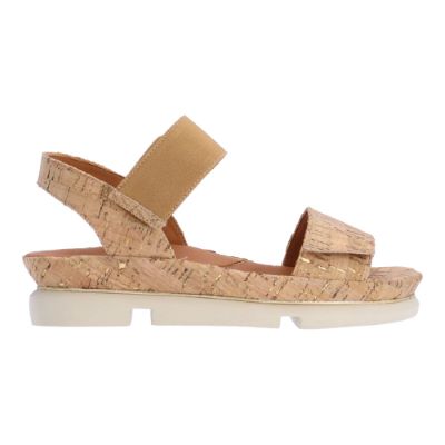 Right side view of Vedika NATURAL/GOLD CORK/ELASTIC