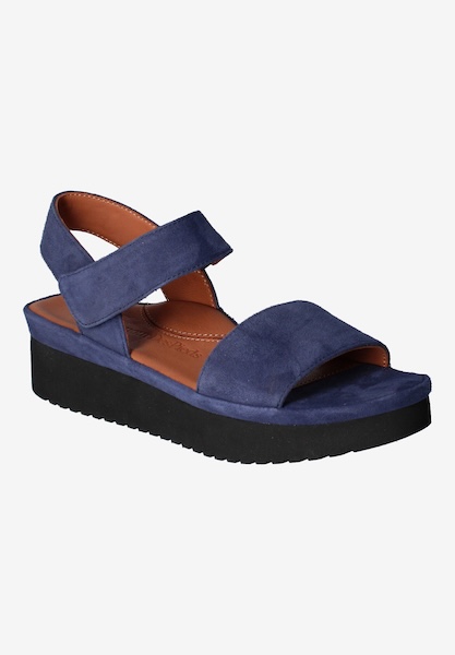 Front view of Abrilla Navy Kidsuede