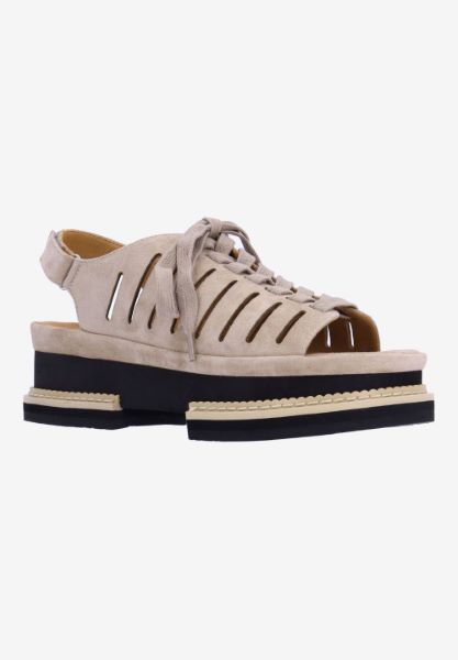 Front view of Adriel TAUPE KIDSUEDE