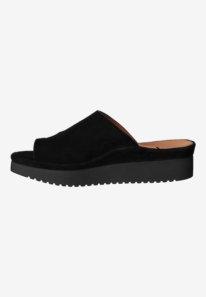 Left side view of Ahlina Black Kidsuede