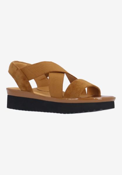 Front view of Aizling COFFEE KIDSUEDE/ELASTIC