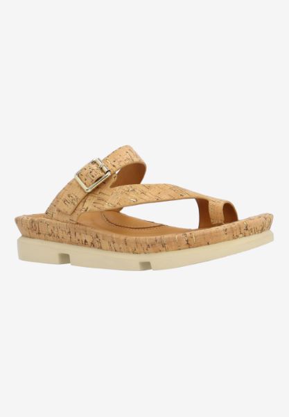 Front view of Alanza NATURAL/GOLD CORK