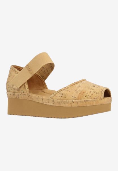 Front view of Amadour NATURAL/GOLD CORK