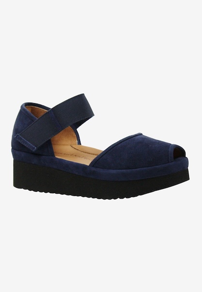 Front view of Amadour Navy Suede
