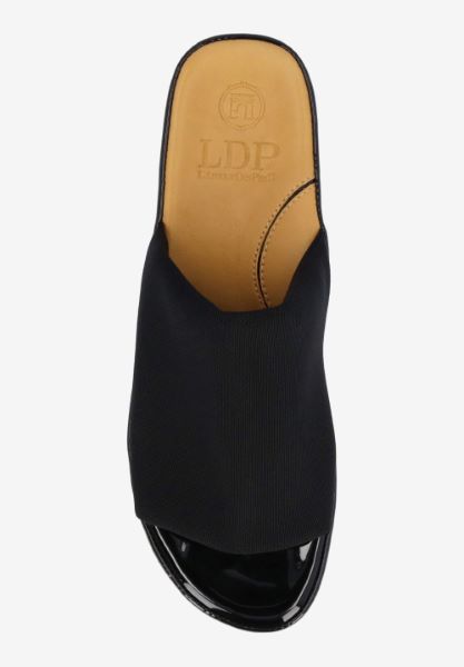 Top view of Azisa BLACK STRETCH FABRIC