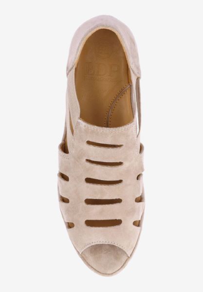 Top view of Bayla TAUPE KIDSUEDE