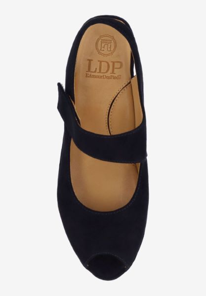 Top view of Berilita BLACK KIDSUEDE
