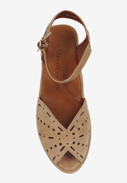 Top view of Brenn Cognac Suede