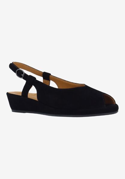 Front view of Brisella BLACK KIDSUEDE