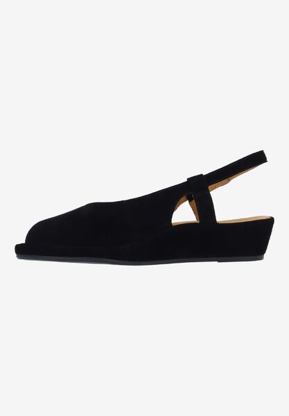 Left side view of Brisella BLACK KIDSUEDE