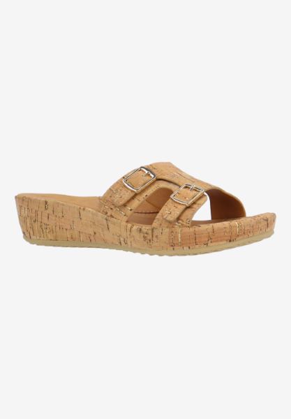 Front view of Careena NATURAL/GOLD CORK