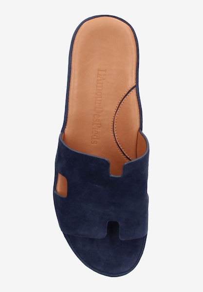 Top view of Catiana Navy Kidsuede