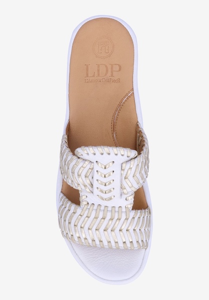 Top view of Chorra WHITE LAMBA/GOLD