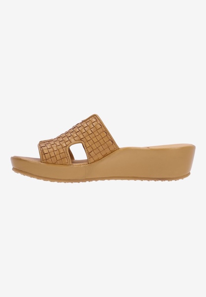 Left side view of Cusaro LIONESS BURNISHED KIDSKIN