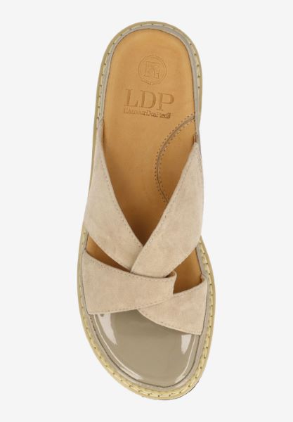 Top view of Deryn TAUPE KIDSUEDE