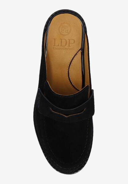 Top view of Fesella BLACK KIDSUEDE