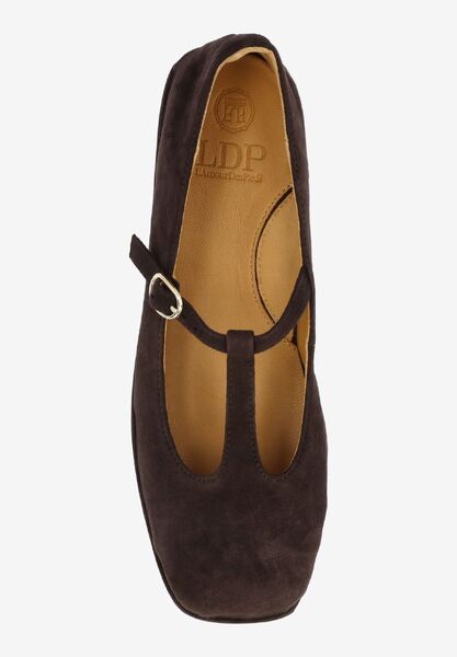 Top view of Fynara CHOCOLATE KIDSUEDE