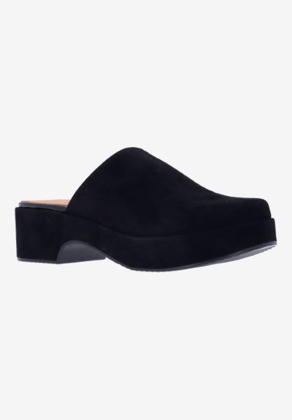 Front view of Galana BLACK KIDSUEDE