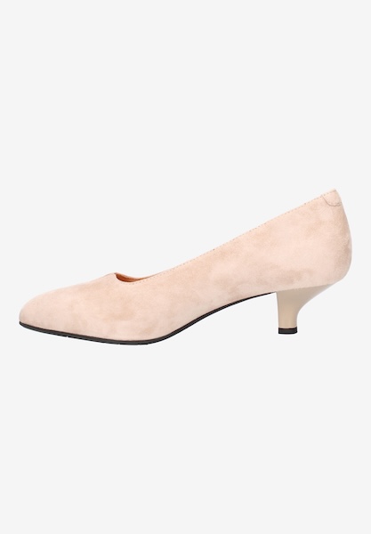 Left side view of Kavan TAUPE KID SUEDE