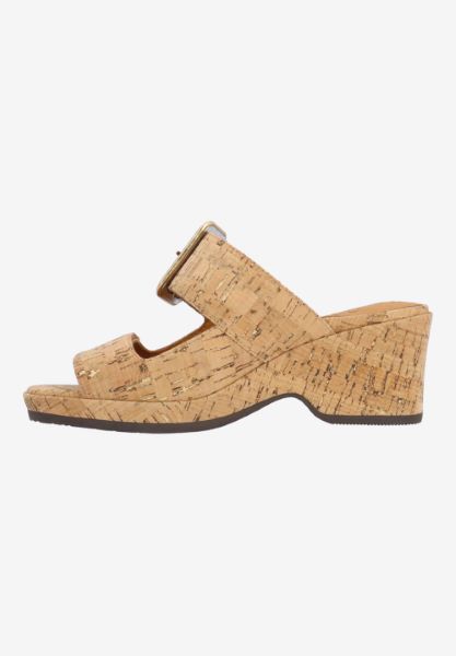 Left side view of Minetta NATURAL/GOLD CORK