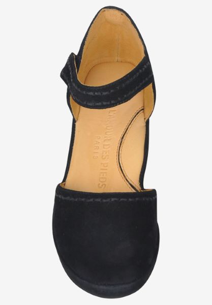 Top view of Orva Black Suede