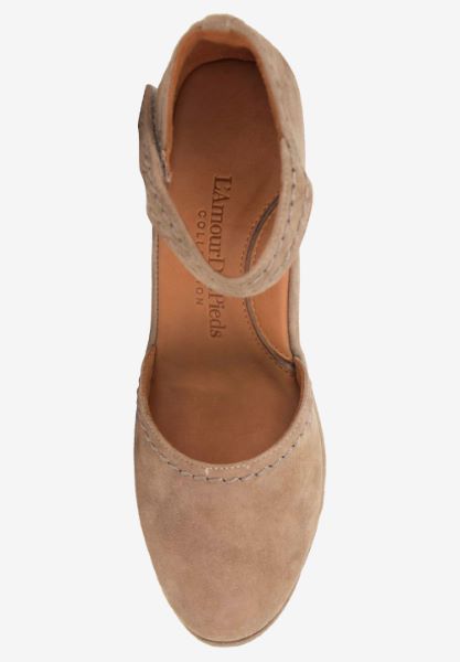 Top view of Orva Taupe Suede