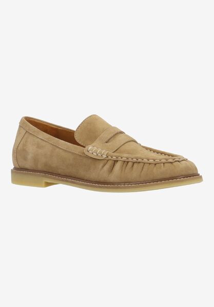 Front view of Zelani MOCHA KIDSUEDE