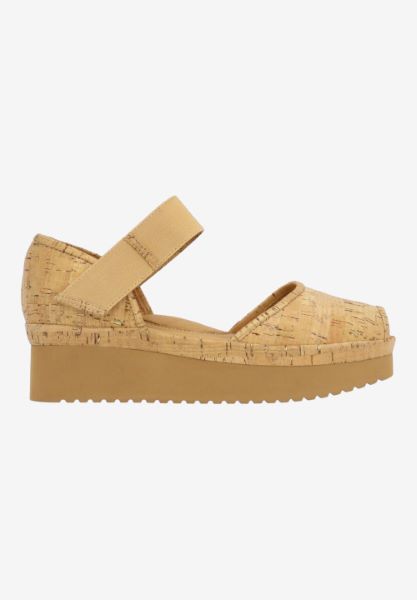 Right side view of Amadour NATURAL/GOLD CORK