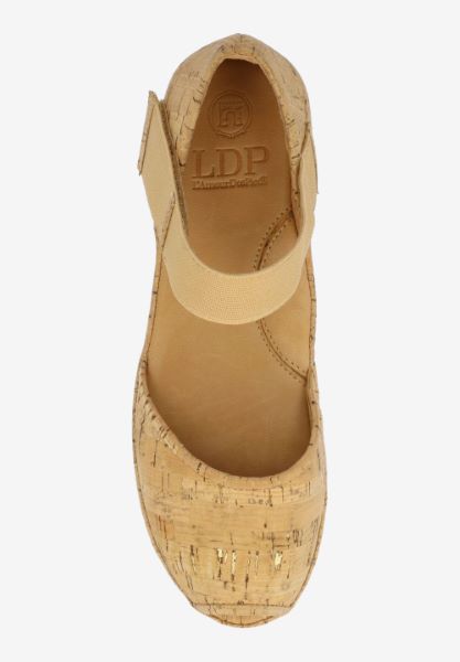 Top view of Amadour NATURAL/GOLD CORK
