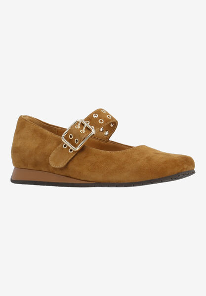 Front view of Tanzy COFFEE KIDSUEDE/PATENT