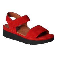 Front view of Abrilla Red Kidsuede