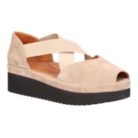 Front view of Alessio TAUPE KID SUEDE