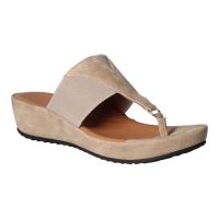 Front view of Chantara TAUPE ELASTIC/SUEDE