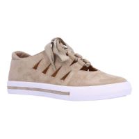 Front view of Kanav TAUPE KID SUEDE
