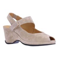 Front view of Onella TAUPE KID SUEDE