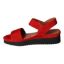 Left side view of Abrilla RED KID SUEDE