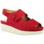 Front view of Adalicia Red Suede
