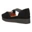Back view of Alessio BLACK KID SUEDE