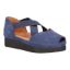 Front view of Alessio NAVY KID SUEDE
