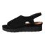 Left side view of Andana BLACK KID SUEDE